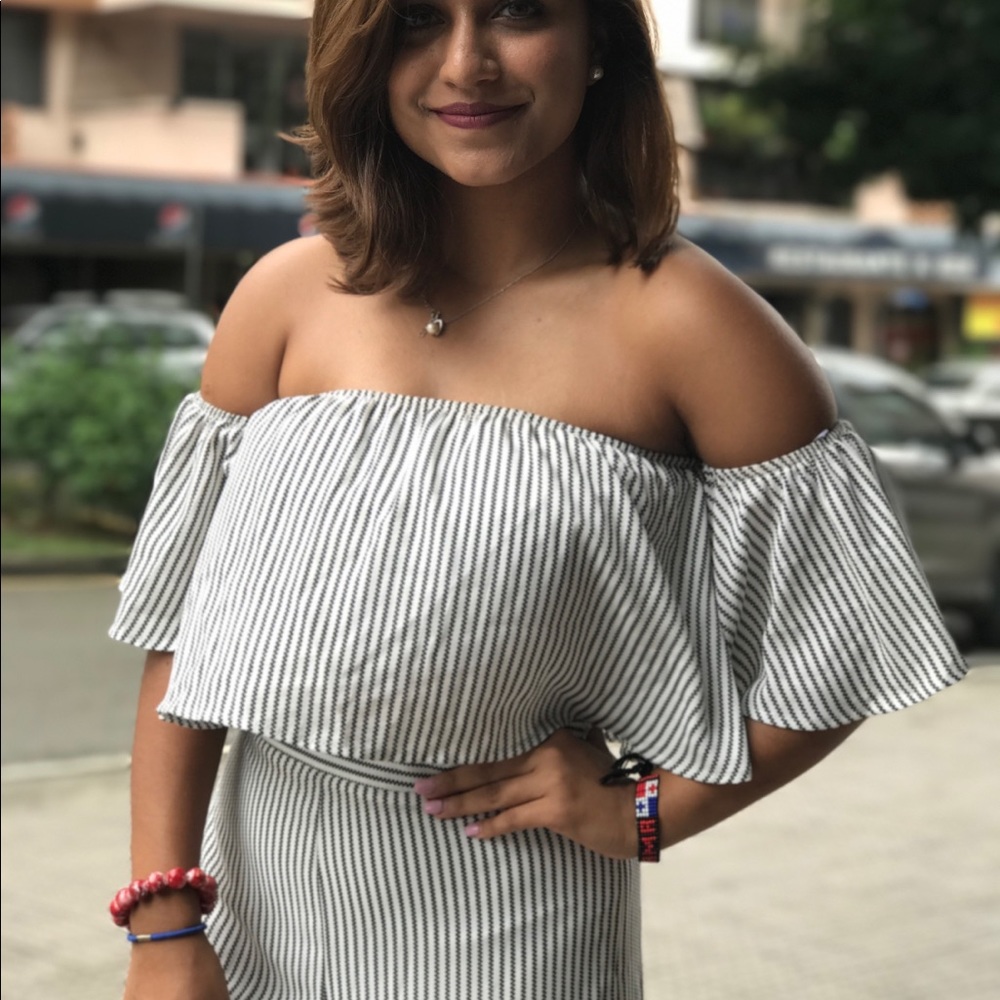 2-Piece Striped Jumpsuit